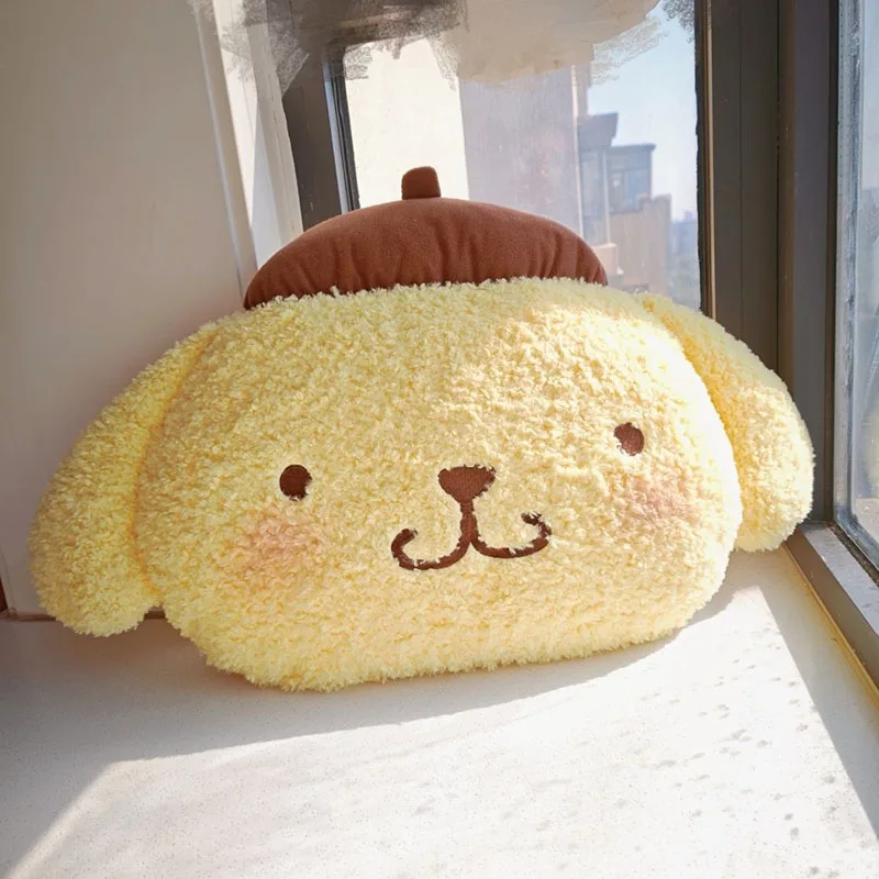 Фото Мягкая плюшевая подушка-игрушка Pompompurin: большая декоративная подушка в виде мультяшной собаки для спальни и дивана, подарок для любителей дофаминовых игрушек №3