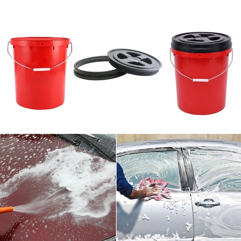 

Multipurpose Mobile Car Wash Bucket Essential for CarCares and Organization R2LC