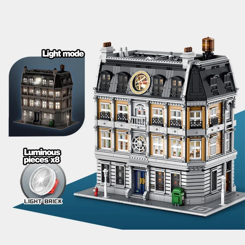 Наборы зданий дома Sanctum Sanctorum Movie MOC с видом на улицу города 613001 Модель модульных