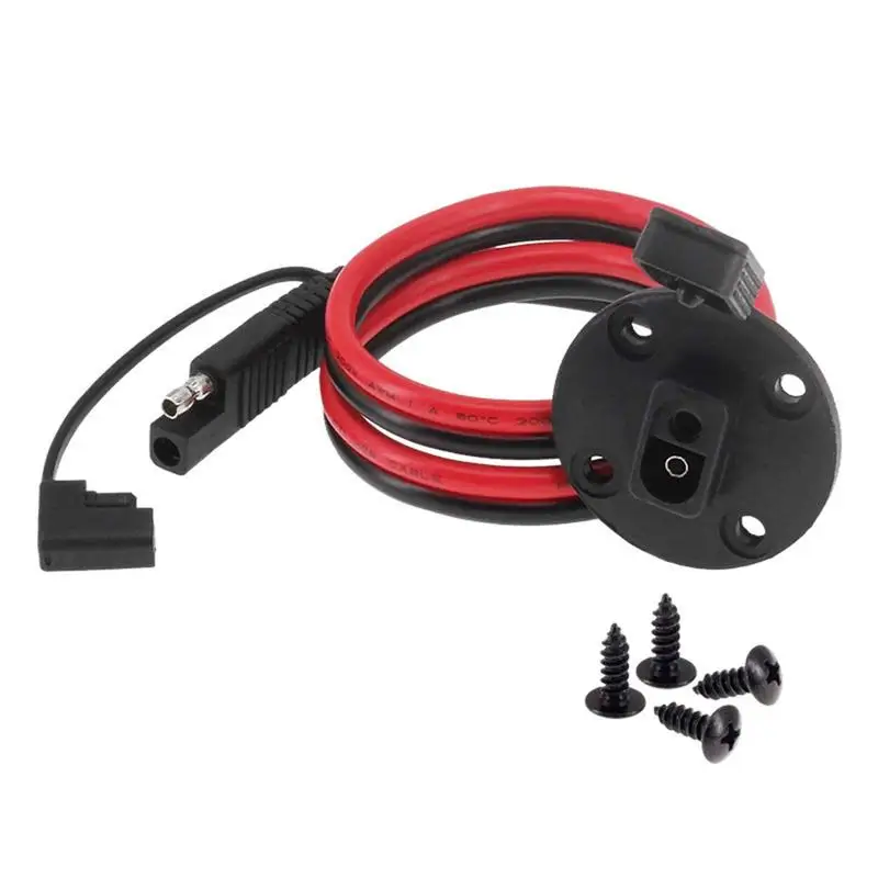 

SAEs Connector 12AWG SAEs Power Socket Sidewall Port Connector SAEs Power Automotive Extension Cable With Protective Cap For