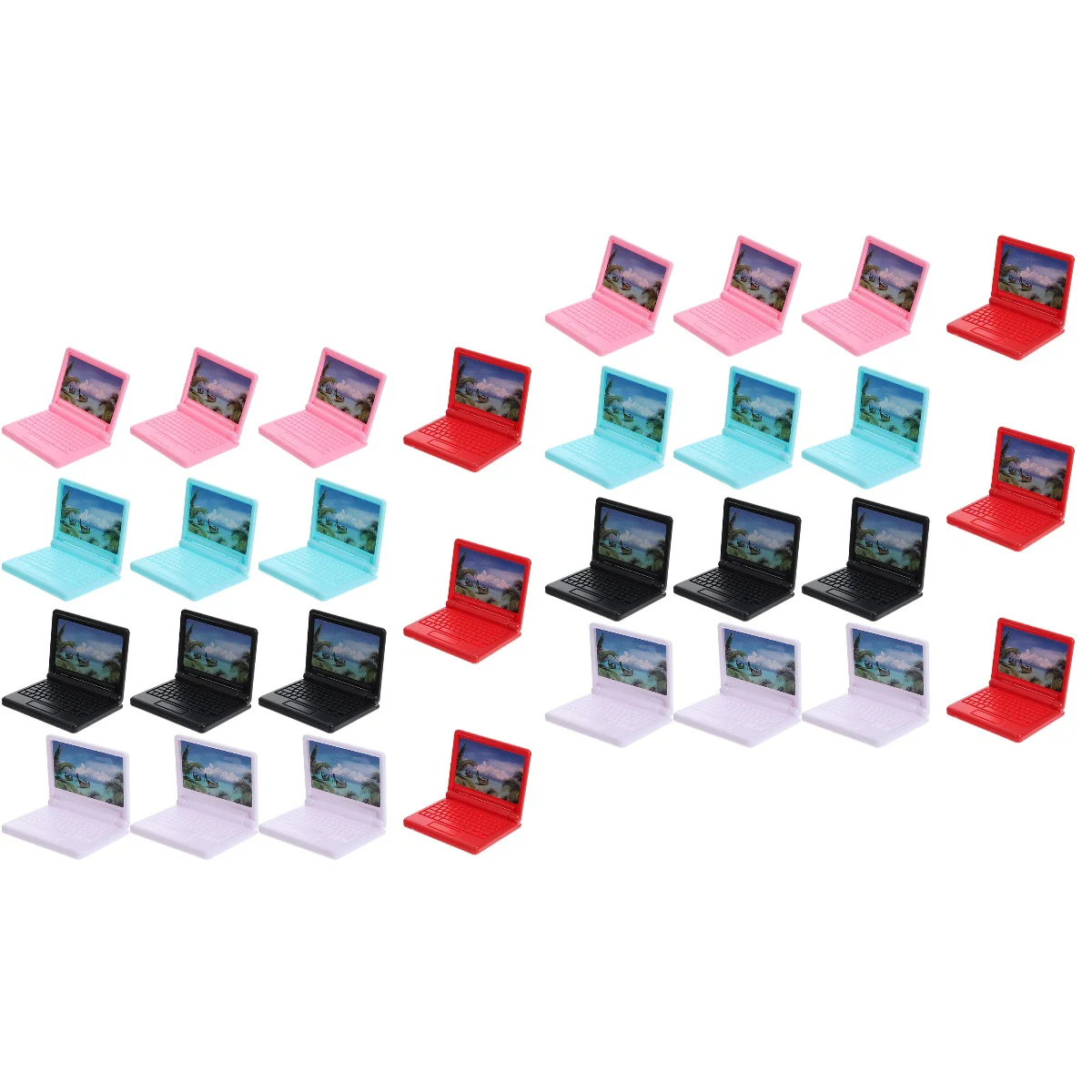 

Миниатюрный компьютер, пластиковый ноутбук, модель офиса, 30 шт.