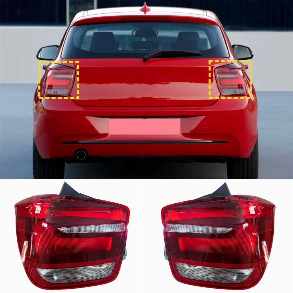 Фото Для BMW F20 F21 114d 114i 116d 116i 118d 118i 120d 125d 125i M135i 2011-2014 Задний бампер с фонарями в сборе OE: 63217270095/096 №1