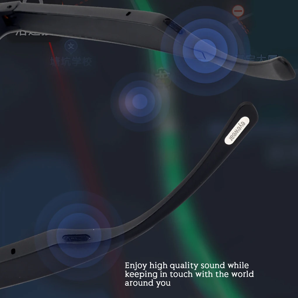 

Glasses Wireless Bone Conduction Sport Music Eyeglasses Bluetooth-compatible Outdoor Travel Eyewear for Phone Anti-blue Light