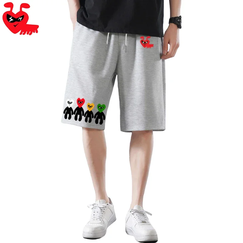 Мужские шорты Break Egg хлопковые летние полуповседневные с вышивкой мультфильма