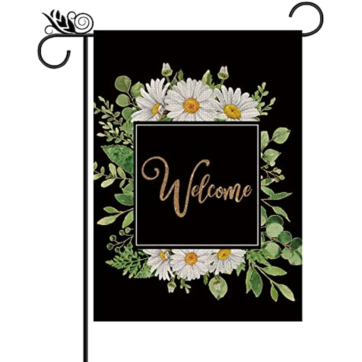 

Spring Garden Flag 12 x18 Inch Welcome Daisy Flowers Vertical Double Sided Seasonal Farmhouse Yard Outdoor Decor