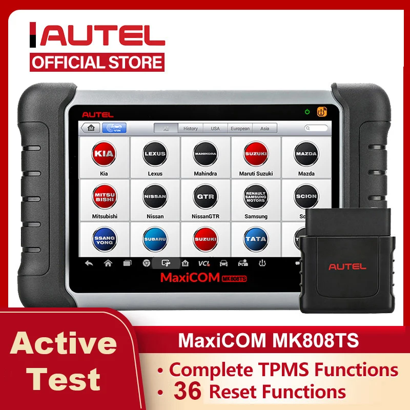 Autel MaxiCOM MK808TS OBD2 Bluetooth сканер автоматический автомобильный диагностический сканер Инструменты TPMS сенсор Программирование PK MP808BT MK808BT