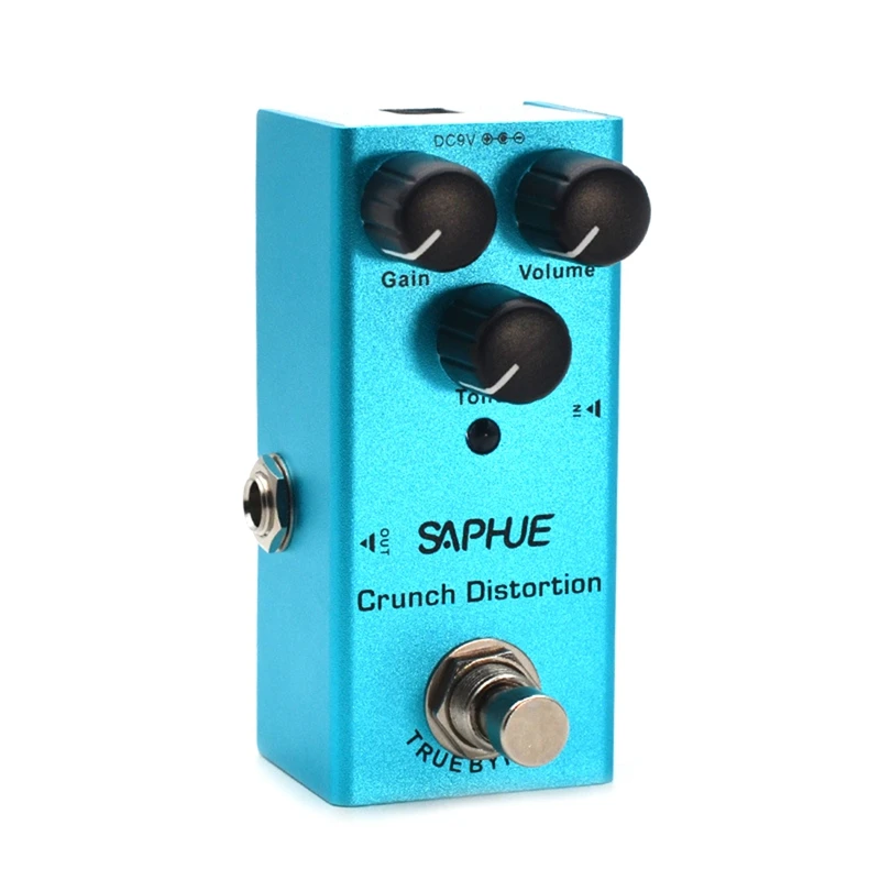 SAPHUE мини электрогитарный эффектор монотипа DC 9V с переключателем True Bypass для