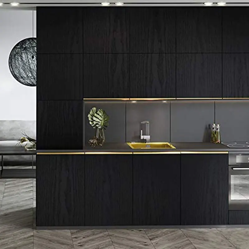 Самоклеящиеся обои Wokhome из черного дерева рулон столешница для Бели кухонные