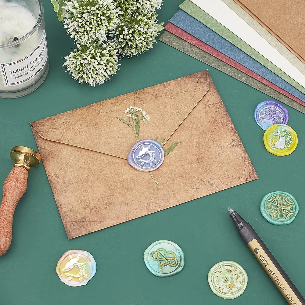 Штамп с сургучной печатью в виде лошади латунная головка для поздравительных