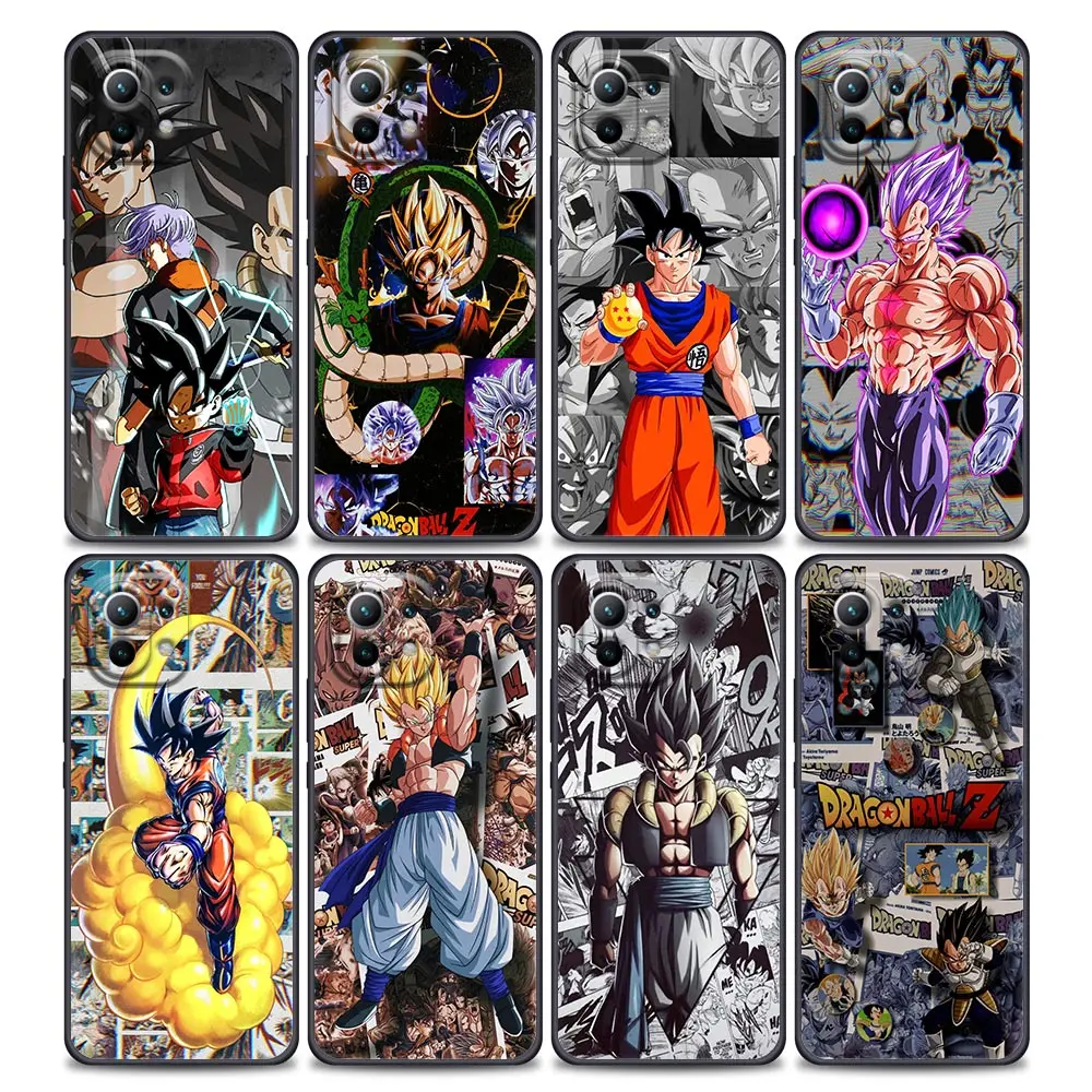 

Japan Anime Dragon Ball Z Luxury Phone Case for Xiaomi Mi 11i 11 11X 11T Poco X3 NFC M3 Pro F3 GT M4 Soft Silicone