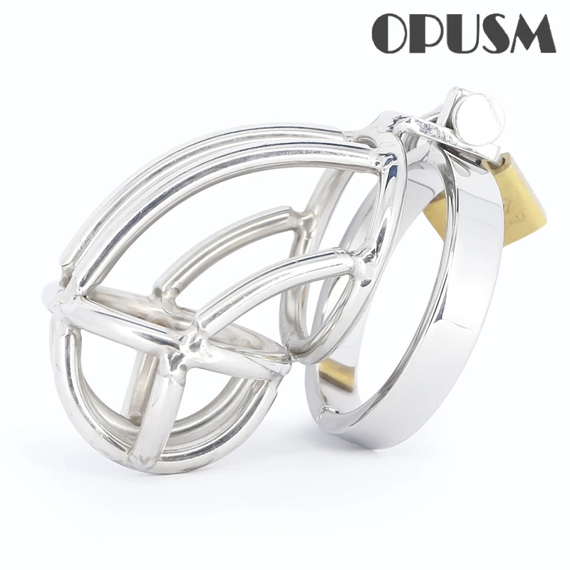 

BDSM Stainless Steel Male Chastity Cage Erotic Penis Ring Bandage Smaller Cock Ring Chasity Device Sex Tooys For Man Sex Shop