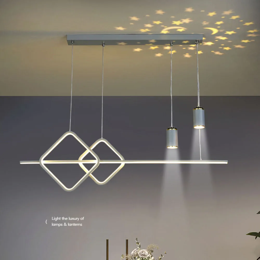 

Modern Creative Luster Gold Gray LED Chandelier for Bedroom Living Dining Room Corridor Kitchen Indoor Home Decor Luminaries