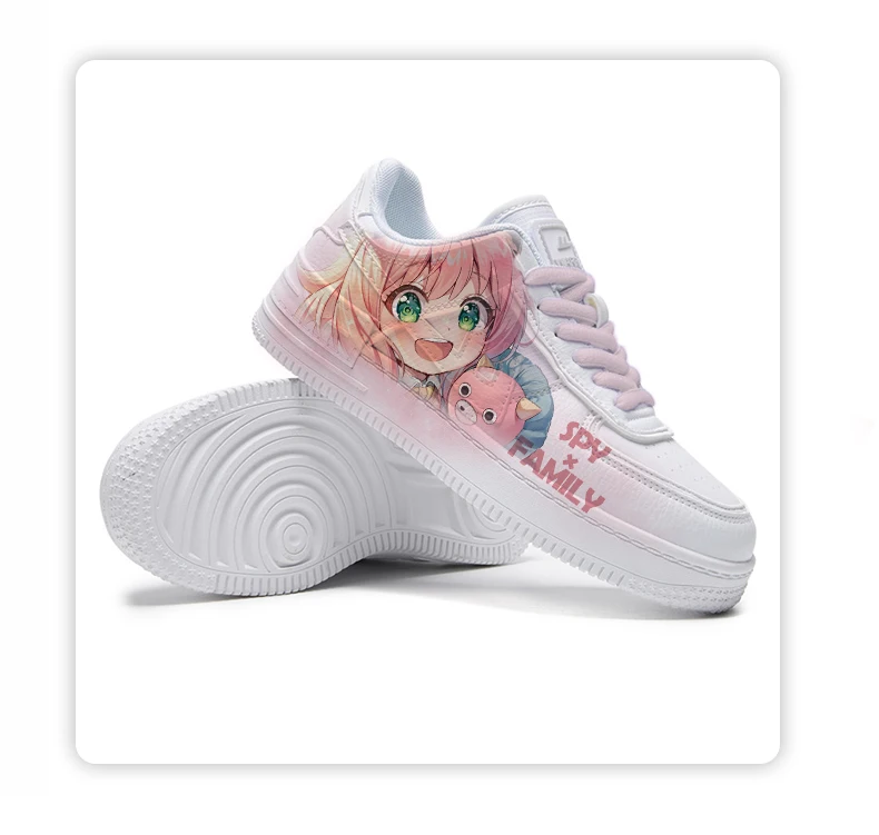 Женские кроссовки с вулканизированной подошвой в стиле аниме