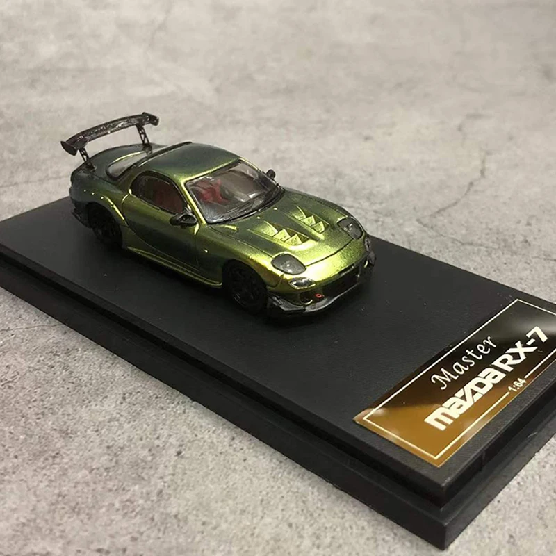

Мастер 1:64 модель автомобиля Mazda RX-7 FD3S лимитированный литой автомобиль 699-волшебный зеленый