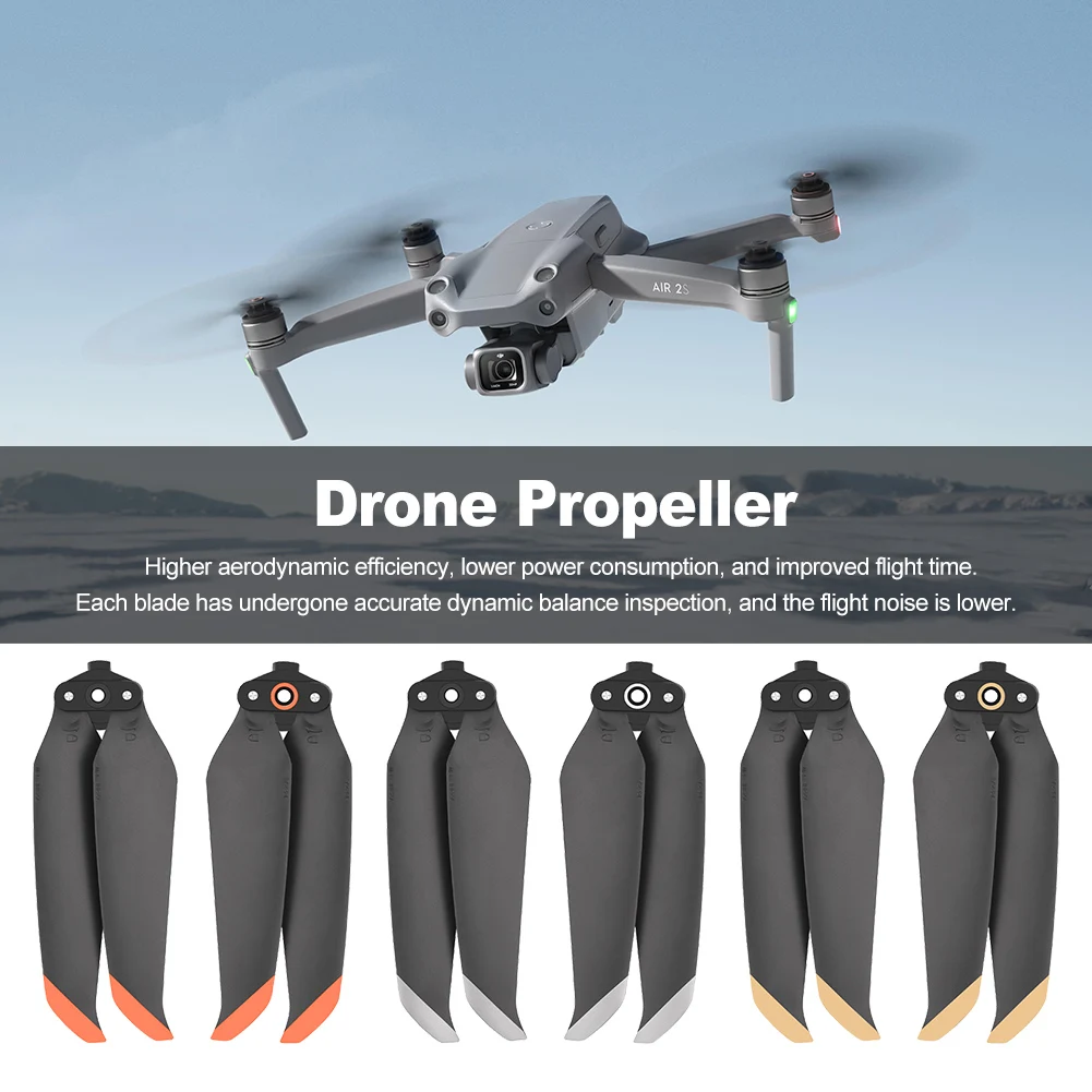 

Replacement Parts Spare Outdoor Prop Drone Propeller Low Noise Lightweight Long Flight Portable Blades PC For DJI Mavic Air 2S