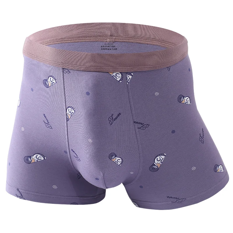 

5pcs Mid-waist Men's panties cotton boxer briefs summer no side seam boys Underpants shorts thin loose breathable Underwear man