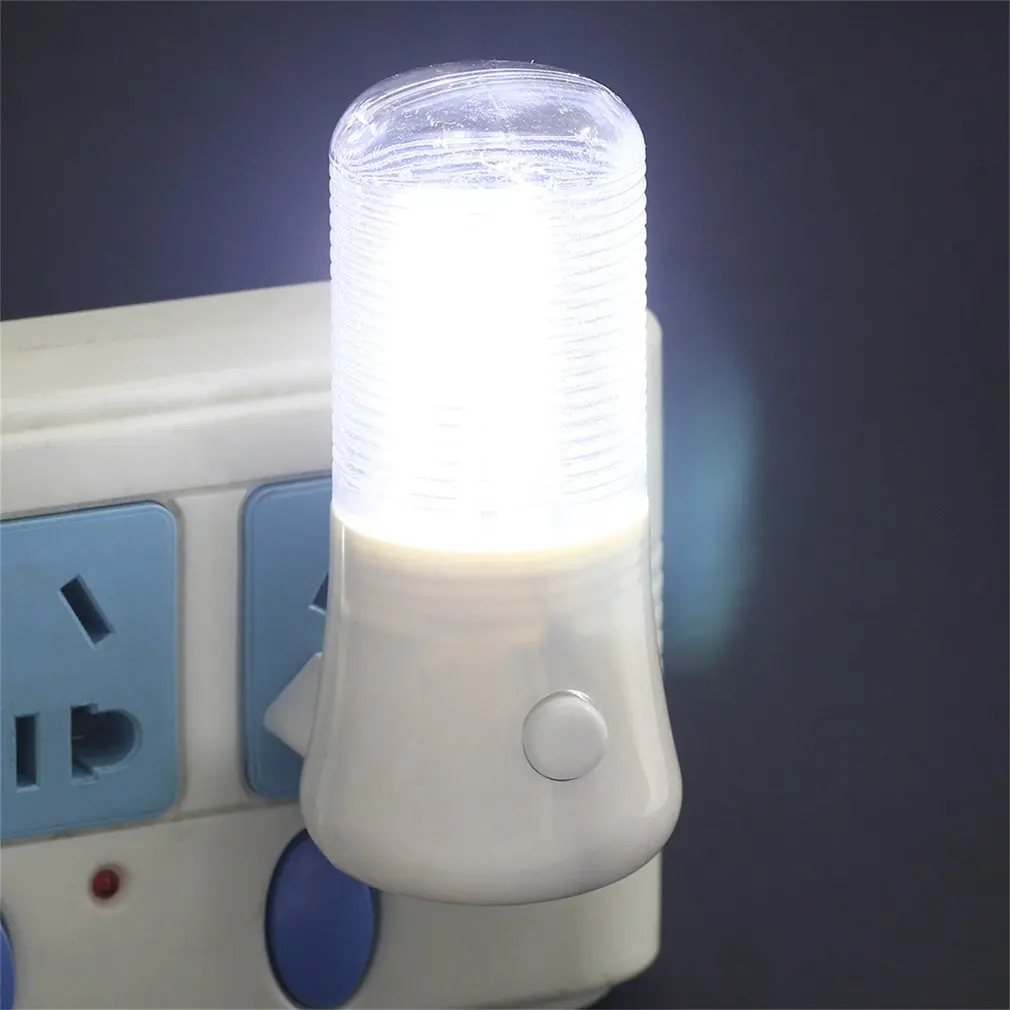

Led Night Light Wall Plug-in Bright Light White Saving Energy Ac Powered Led Bedroom Living Room Bedside Lamp Sensor Light