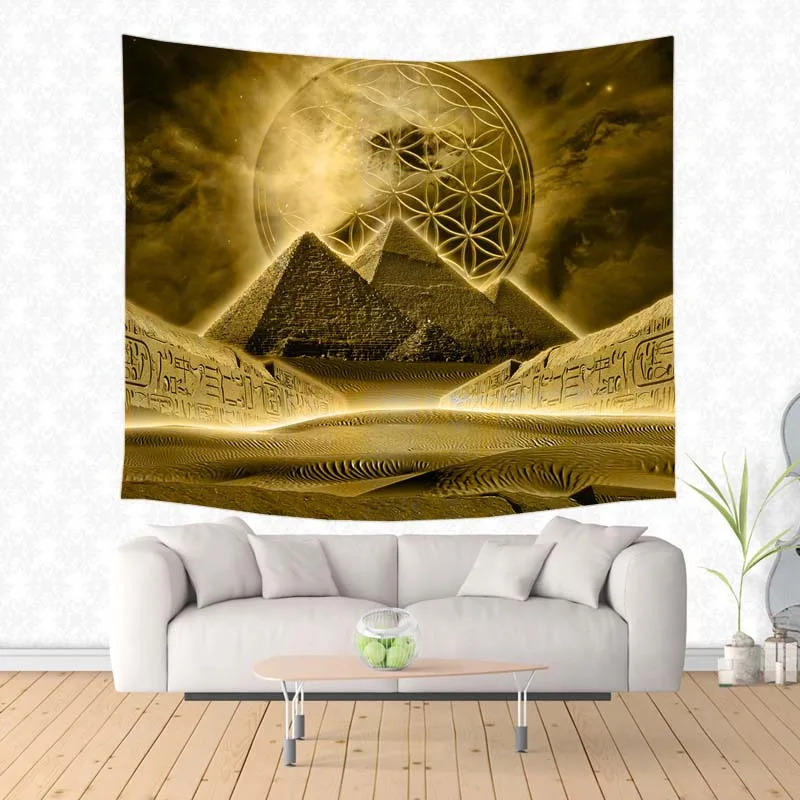 

Flower Of Life Hanging Tapestries Personalized Tapestry Decorative Wall Hanging Blanket Wall Carpet Yoga Mat Home Decor