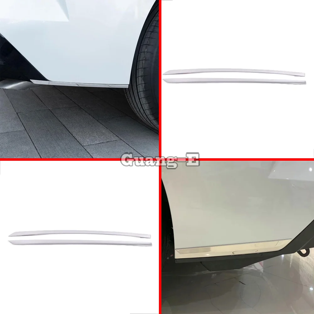 

Глянцевая угловая накладка на задний бампер из нержавеющей стали для Toyota Sienna 2021 2022 2023, автомобильные аксессуары, внешние декоративные наклейки