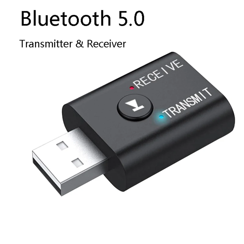

Bluetooth Audio Adapter Bluetooth USB Receiving Transmitter 2-in-1 Audio Transmitter Receiver Adapter Accessories