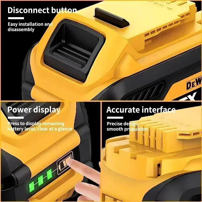 Аккумулятор DEWALT 20 В 2 0 Ач-9 Ач литий-ионный DCB115 DCB118 аккумулятор для инструментов +