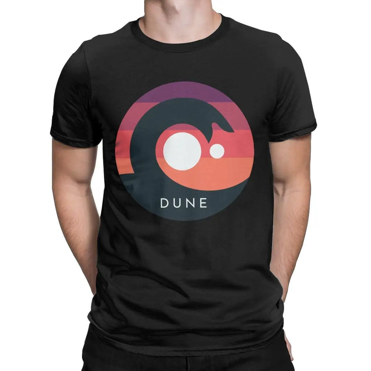 

Dune 2020 Sandworm Arrakis Men's T Shirt Scifi Movie Cool Tee Shirt Short Sleeve O Neck T-Shirts Cotton New Arrival Clothes