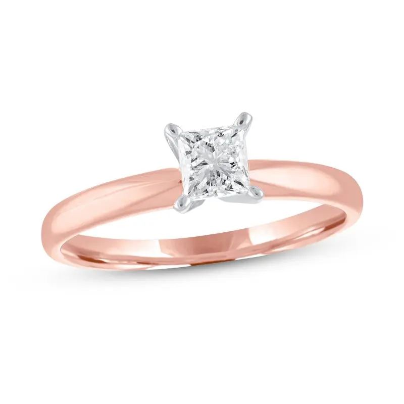 

HESHI Diamond Solitaire Engagement Ring Rose Gold