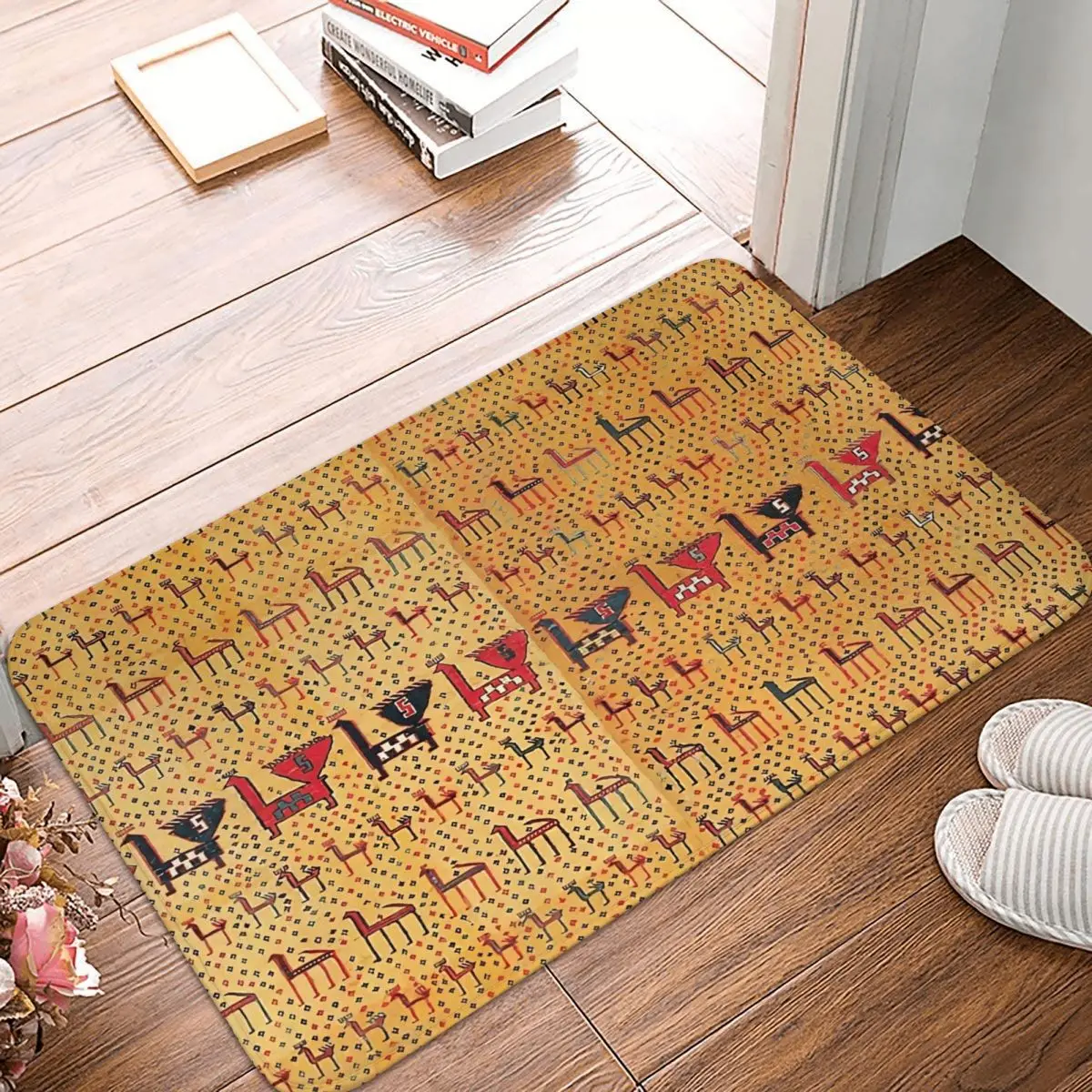 

Moghan Kitchen Non-Slip Carpet Oriental Rug Art Culture Bedroom Mat Entrance Door Doormat Floor Decor Rug