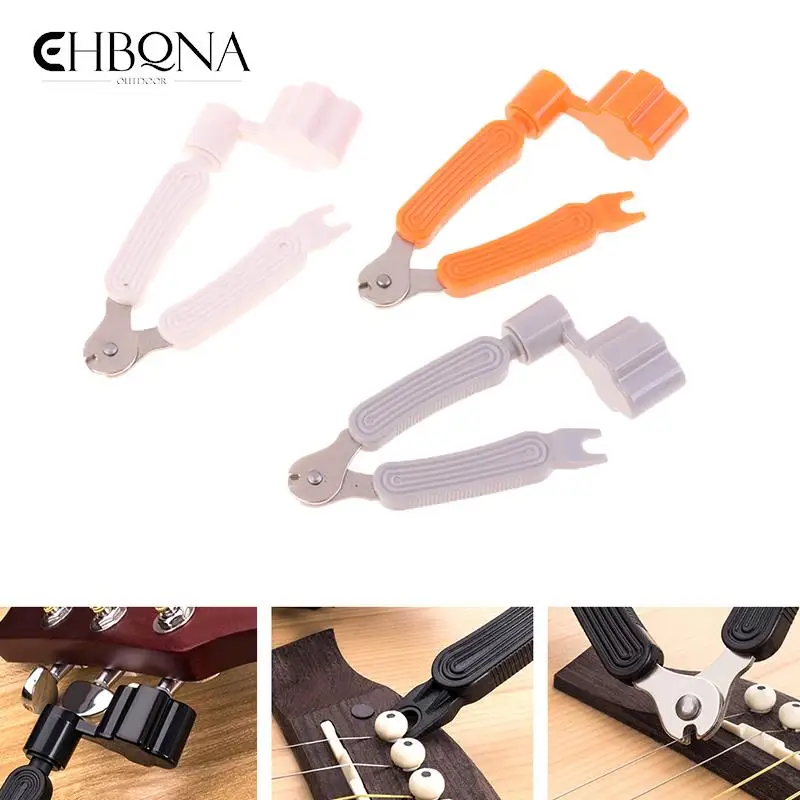 

3 In1 Guitar Bass String Changer Multifunction Guitar Winder String Clippers For Guitars Banjos Accessories Cutter Pin Puller