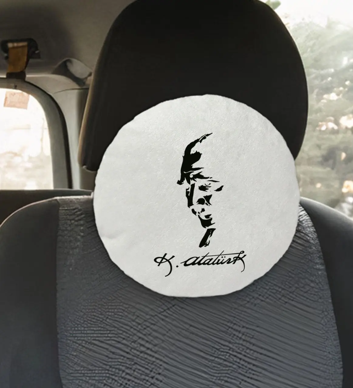 

BK подарок Ataturk тематическое круговое автомобильное сиденье yastığ--- 22