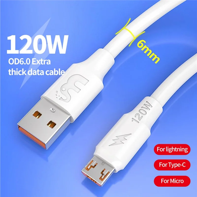 

Зарядный кабель YOCPONO для смартфона Xiaomi 1 м/2 м 6 А 120 Вт Быстрая зарядка Xiaomi11 11Pro 12Pro Redmi совместим с зарядным устройством 67 Вт