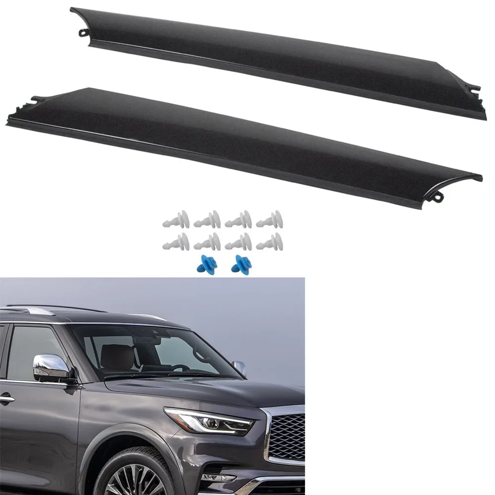 Фото 1 пара накладок на передние стойки (A-стойки) для Nissan Armada 76836-1LA0A 76837-1LA0A, для Infiniti QX56 №2