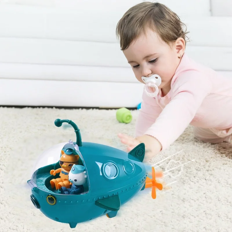 octonauts submarine toy lantern fish boat figure model doll children bath water playing toy bathroom early education toys free global shipping