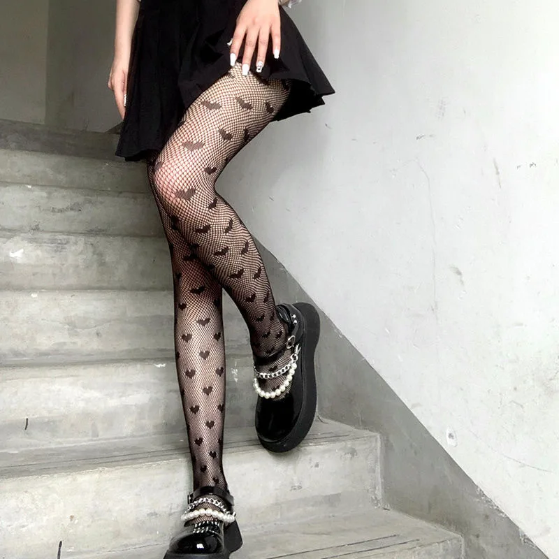 Лолита белые колготки аниме чулки для косплея кавайные сетчатые готические