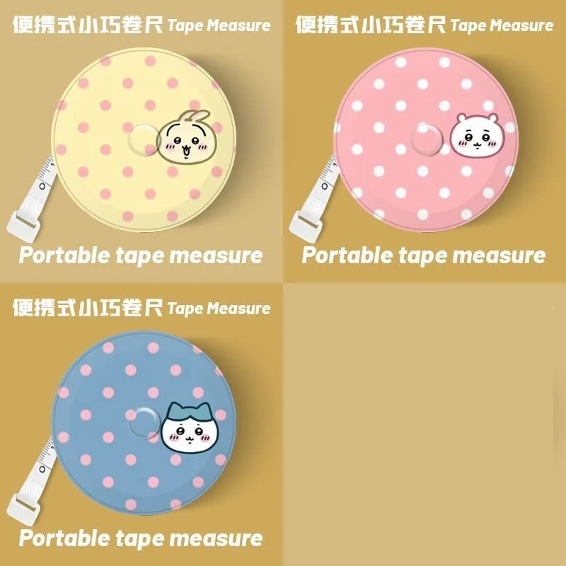Фото Мини-рулетка Chiikawa Hachiware Usagi Kawaii, 2 метра, для измерений, мягкая линейка, аниме-дизайн №1