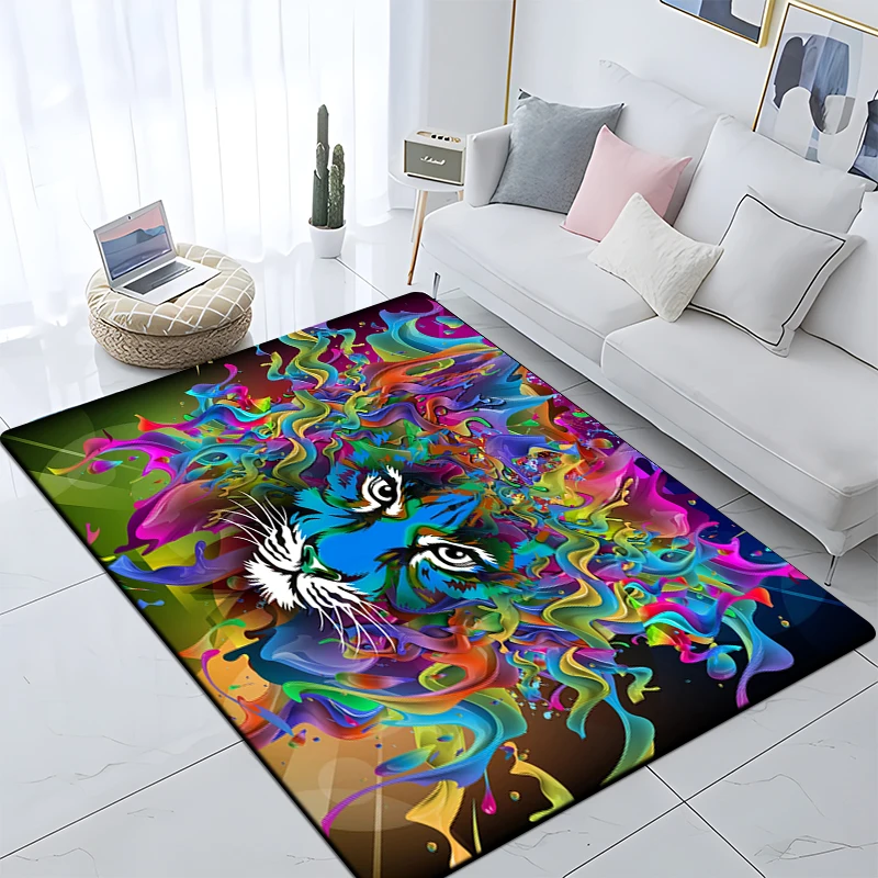 3D Art printing Tiger Printed Carpet for Living Room Large Area Rug Soft Carpet Home Decoration Mats Boho Rugs Dropshipping