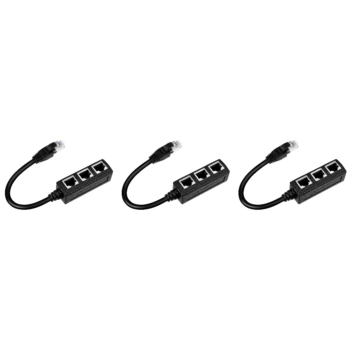

3 pcs Network Cable Coupler In Line Coupler RJ45 Cable 1 to 3 Ethernet Cable Extender Ethernet Extension Ethernet Cable