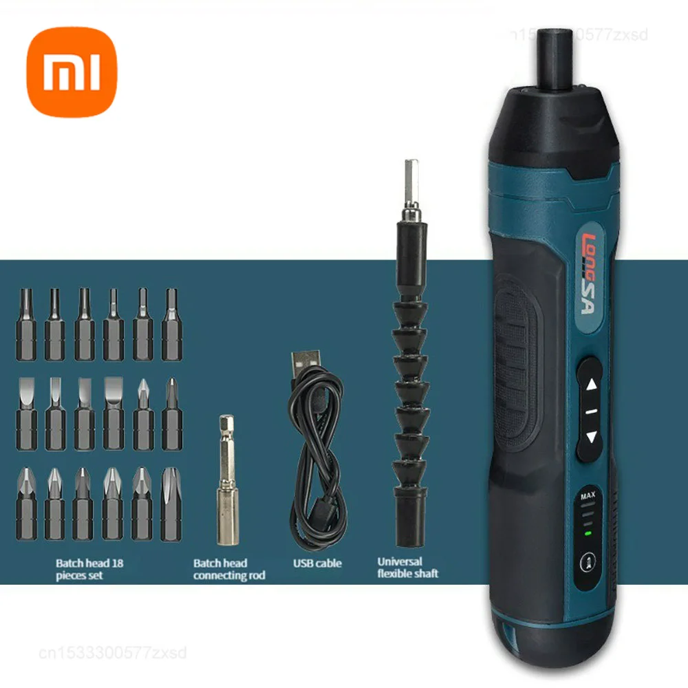 

Xiaomi New Electric Screwdriver Mini Drill 3.6V Rechargeable Adjustable Torque Screwdriver Household Maintenance Power Tools Set