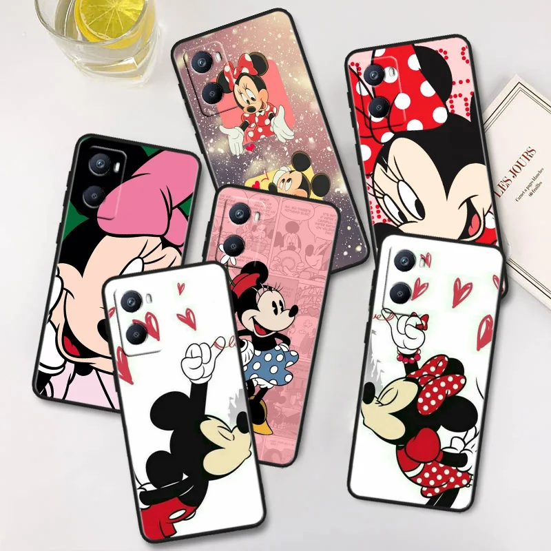 

Mickey Mouse Animation Phone Case For OPPO A96 AA94 A93 A77S A76 A74 A73 A72 A57S A757E AX7 A1K 2022 2020 Black Cover