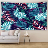 multicolor weed leaves wall hanging tapestry minimalist art deco blanket curtains hanging at home bedroom living room decor