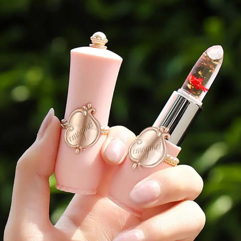 

Jelly Lipsticks Lip Balm Transparent Long Lasting Moisturizing Flower Lip Stick Lip Care Makeup Cosmetic free shipping