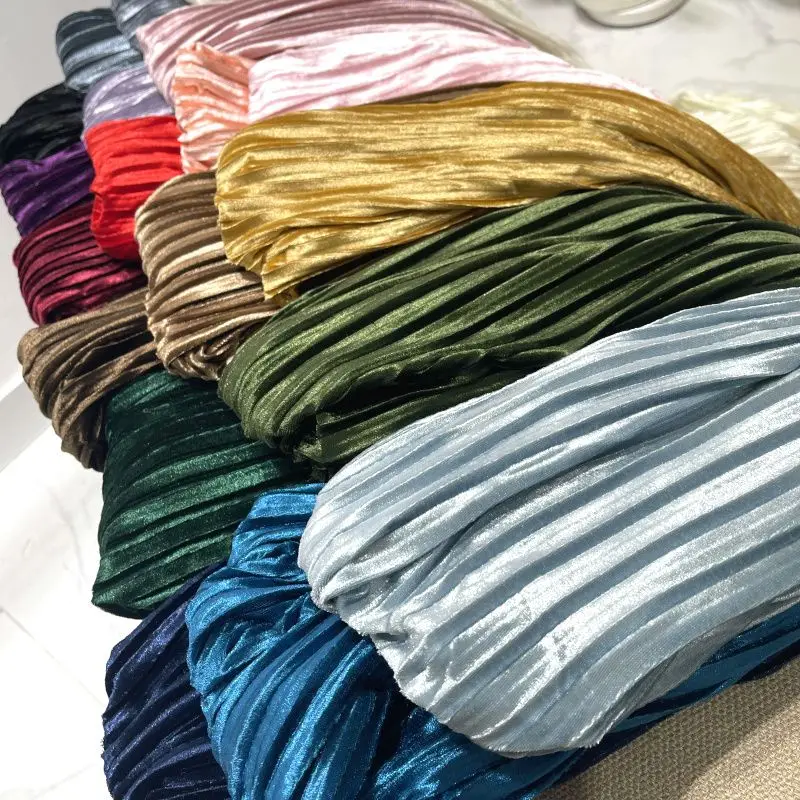 Блестящая черная стая бархатная ткань на метр для наволочек одежды платьев шитья