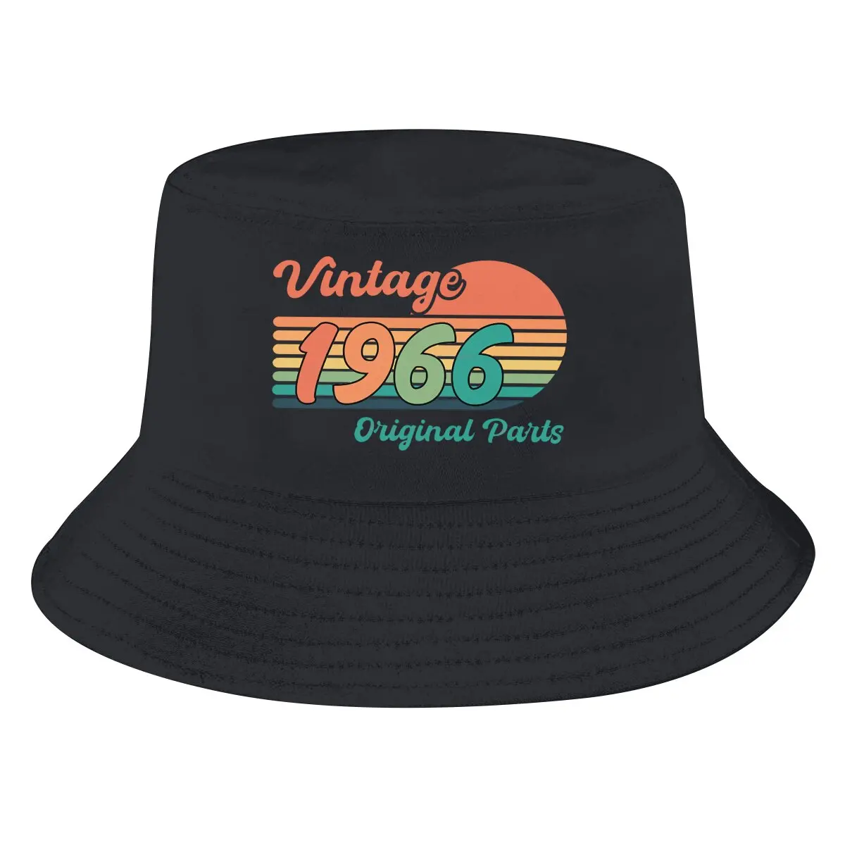 

Bucket Hat Vintage 1966 Retro Vintage Men's Women's Fisherman Cap Hip Hop Beach Sun Fishing Hats