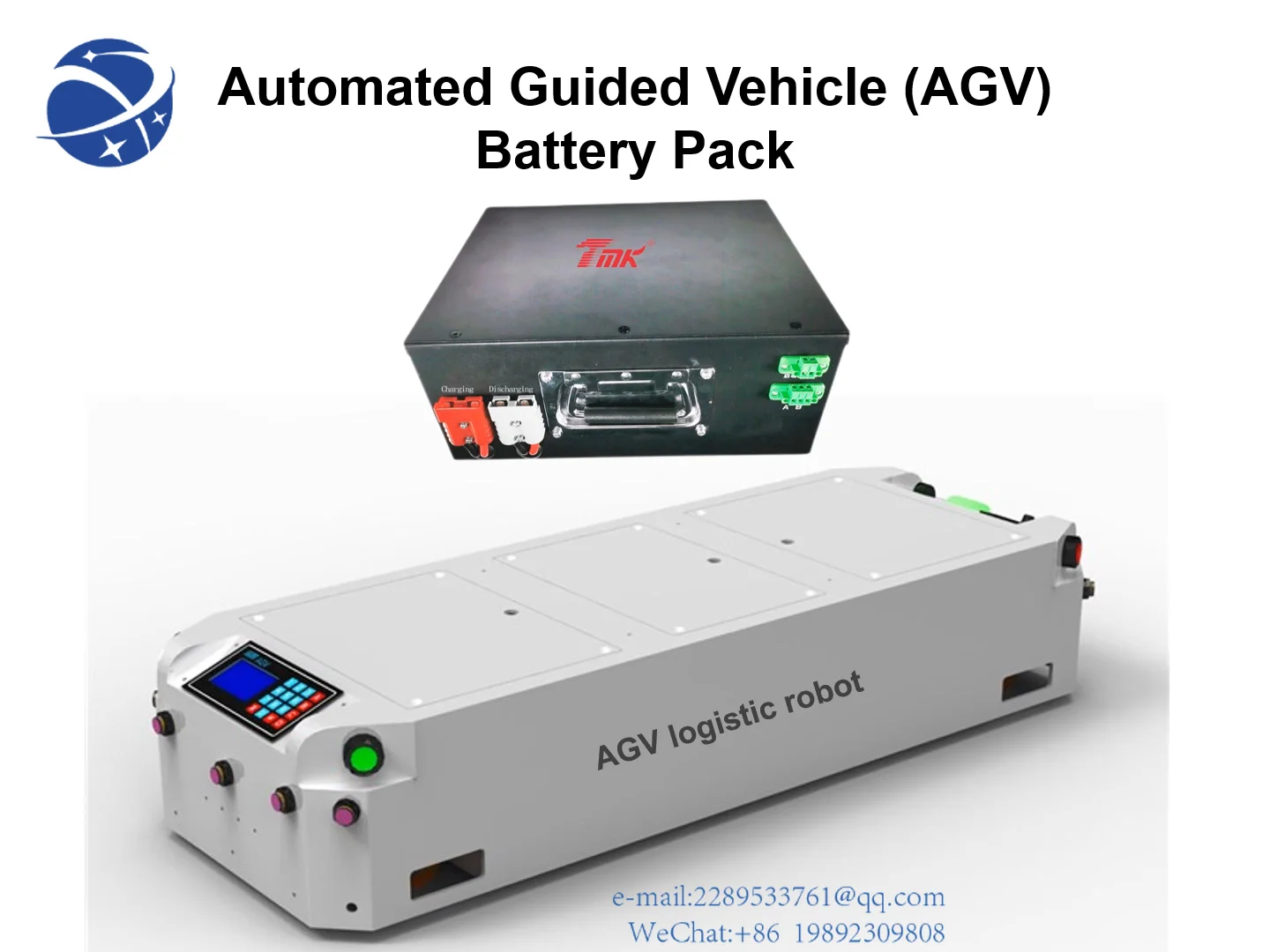

YYHC AGV logistic vehicles battery pack lifepo4 48V 80Ah agv robot replacement internal battery pack storage robot battery