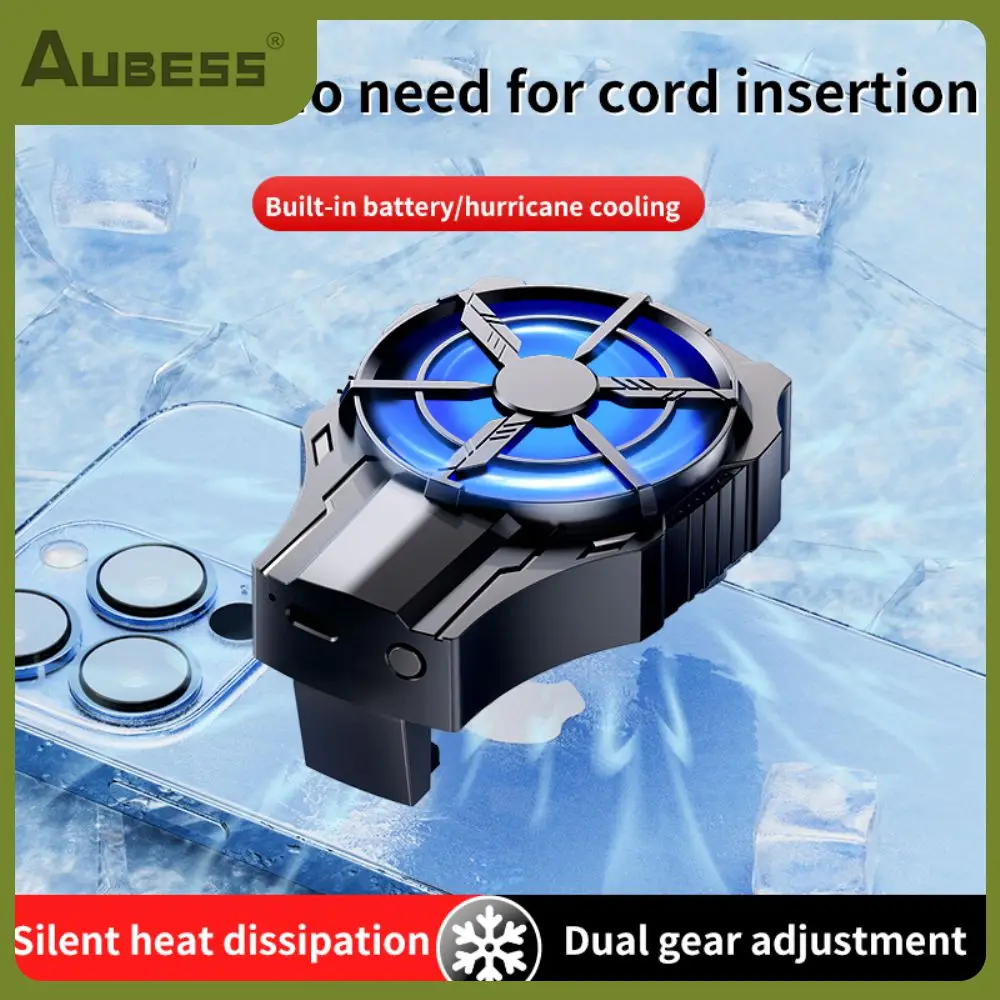 

Silicone Gaming Cool Heat Sink Heat Dissipation Two-gear Adjustment Cell Phone Cooler Silent Rapid Office Accessories 68-89mm