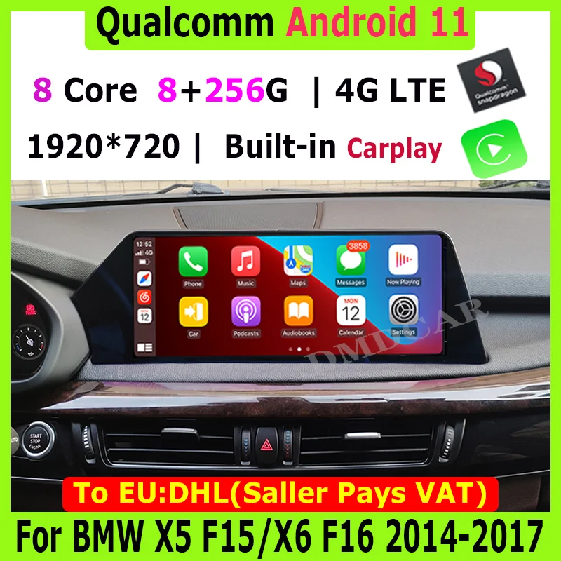 

Android 11 Car Multimedia DVD Stereo Radio Player GPS Navigation CarPlay Auto For BMW X5 E70 F15/ X6 E71 F16 2007-2020