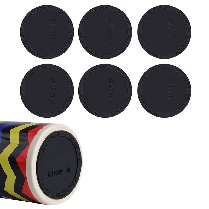 

6 Pieces Silicone Bottoms Tumbler Protective Silicone Bottoms