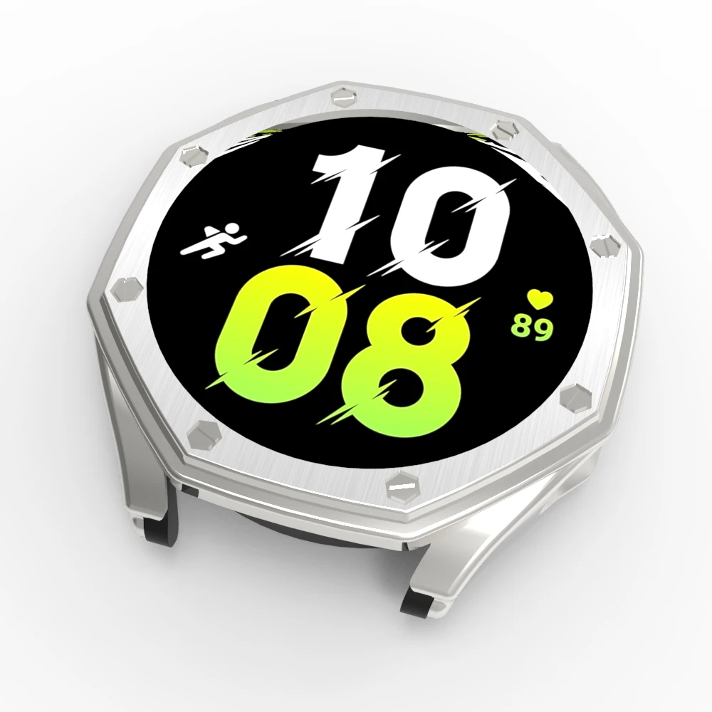 AP Style Modified Mod Case for Samsung Galaxy Watch 4 5 40mm 44mm Hard Plastic PC Eletroplated Brushed Frame Bumper Cover