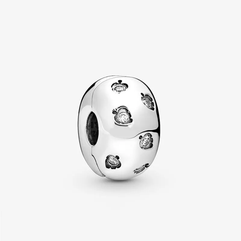 

Glitter Leaf Positioning Buckle Clip 925 Sterling Silver Bead Fit Original Pandora Charms Mybeboa Bracelet Women DIY Jewelry