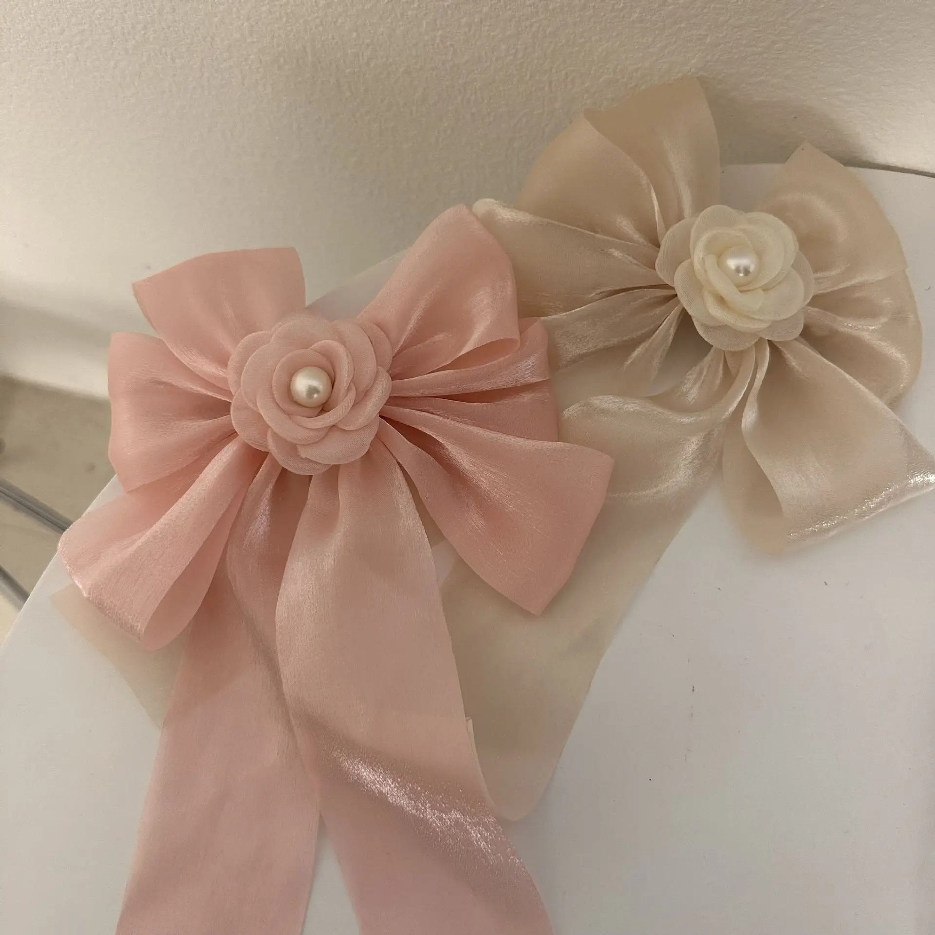 

Аксессуары для волос для женщин корейский стиль для девушек банты бабочки цветы Вуалетка элегантная популярная заколка модная новинка 2023